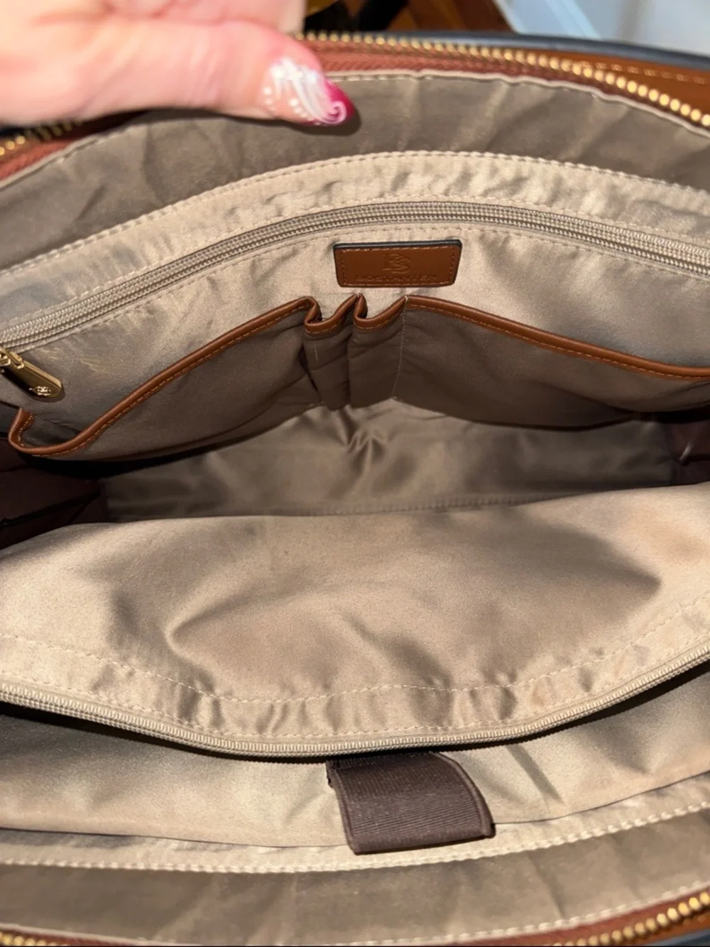 Bostanten Stroud Vintage Leather Briefcase